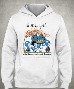 Just A Woman Who Loves Fall And Ucla Bruins Peanuts Cartoon T-shirt 2 Just A Woman Who Loves Fall And Ucla Bruins Peanuts Cartoon T shirt 3
