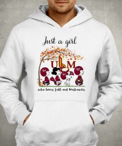 Just A Woman Who Loves Fall And Ul Monroe Warhawks Cartoon T-shirt 2 Just A Woman Who Loves Fall And Ul Monroe Warhawks Cartoon T shirt 3