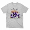 Just A Woman Who Loves Fall And Washington Huskies Peanuts Cartoon T-shirt