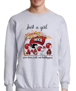 Just A Woman Who Loves Fall And Western Kentucky Hilltoppers Peanuts Cartoon T-shirt 3 Just A Woman Who Loves Fall And Western Kentucky Hilltoppers Peanuts Cartoon T shirt 4