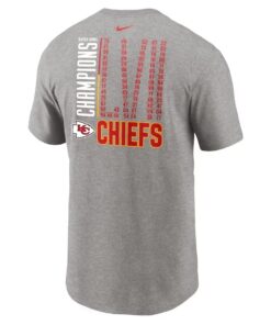 Kansas City Chiefs Nike Super Bowl Lvii Champions Roster T-shirt