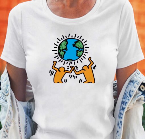 Keith Haring Earth Day Artwork T-shirt