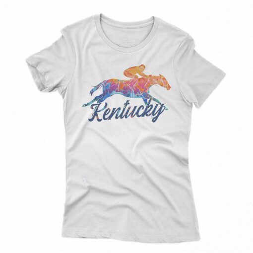 Kentucky Derby Kentucky Horse Splatter Pattern Natural Shirt