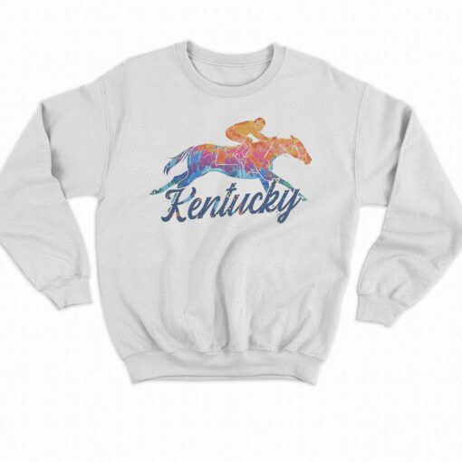 Kentucky Derby Kentucky Horse Splatter Pattern Natural Shirt