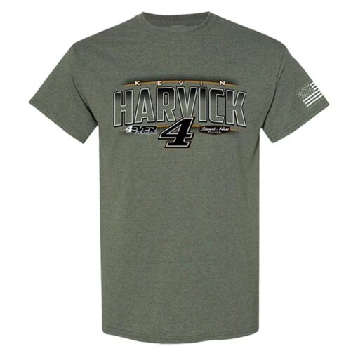 Kevin Harvick Stewart-haas Racing Team Collection Busch Light Military Car T-shirt