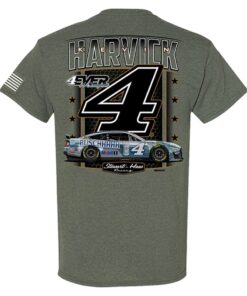 Kevin Harvick Stewart-haas Racing Team Collection Busch Light Military Car T-shirt Kevin Harvick Stewart-haas Racing Team Collection Busch Light Military Car T-shirt