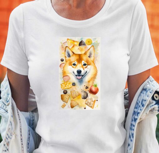 Le Paradis Du Fromage De Shiba Inu T-shirt