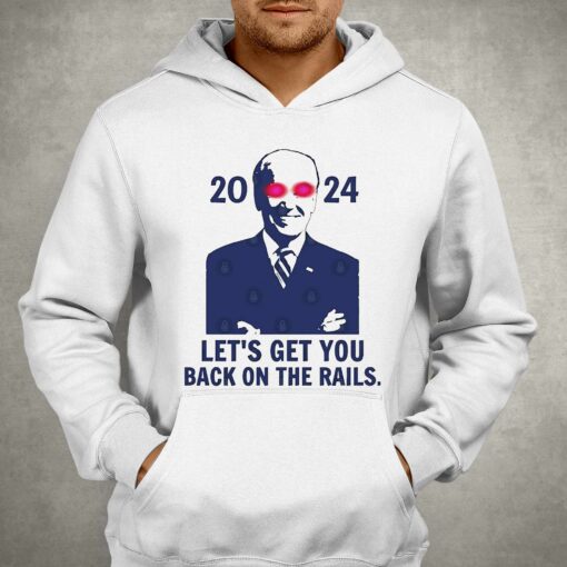 Lets Get You Back On The Rails Dark Biden 2024 Shirt