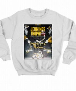 Linus Ullmark And Jeremy Swayman Boston Hockey Jennings Trophy Champs Shirt 4