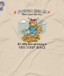 Lofi Fox No Wolves Inside Me T-shirt Lofi Fox No Wolves Inside Me T-shirt