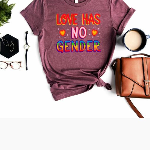 Love Has No Gender Shirt Gender Shirt Lgbt Love Shirt Love