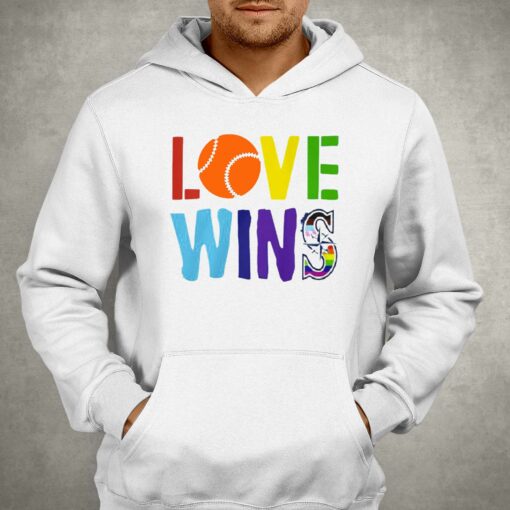 Love Wins Seattle Mariners Pride T-shirt