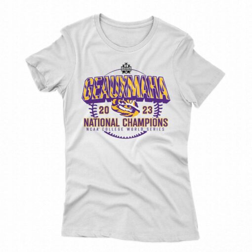 Lsu Tigers Fanatics Branded 2023 Ncaa Men’s Baseball College World Series Champions T-shirt