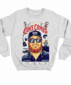 Luke Combs Beer Miller Lite T shirt 4