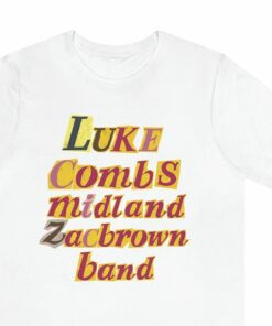 Luke Combs Midland Zac Brown Band Tshirt Camping Shirts