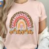 Mama Rainbow Shirt Baby Announcement T-shirt Future Mom