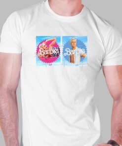 Margot Robbie And Ryan Gosling Barbie Movie Stickers Set T-shirt