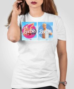 Margot Robbie And Ryan Gosling Barbie Movie Stickers Set T-shirt