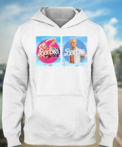 Margot Robbie And Ryan Gosling Barbie Movie Stickers Set T shirt 3