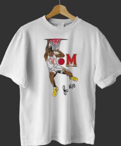 Maryland Basketball Julian Reese Signature Slam T-shirt