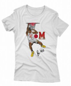 Maryland Basketball Julian Reese Signature Slam T-shirt