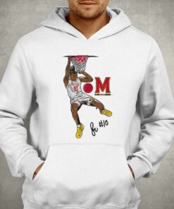 Maryland Basketball Julian Reese Signature Slam T shirt 3