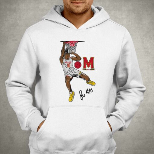 Maryland Basketball Julian Reese Signature Slam T-shirt