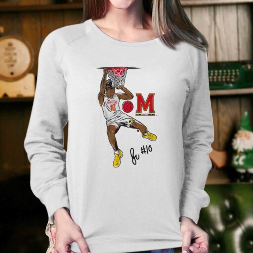 Maryland Basketball Julian Reese Signature Slam T-shirt