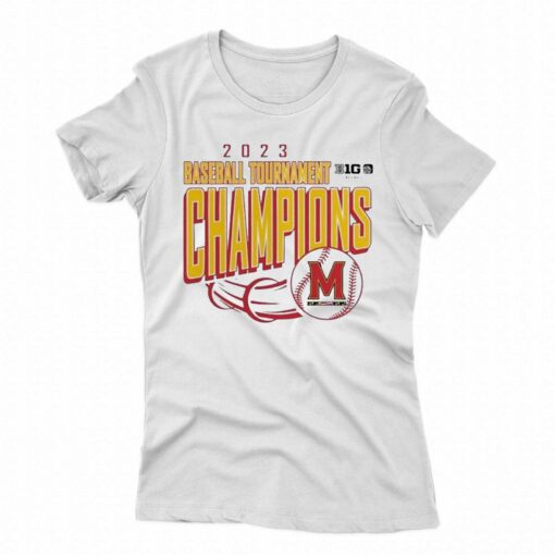 Maryland Terrapins 2023 Big Ten Baseball Conference Tournament Champions Shirt