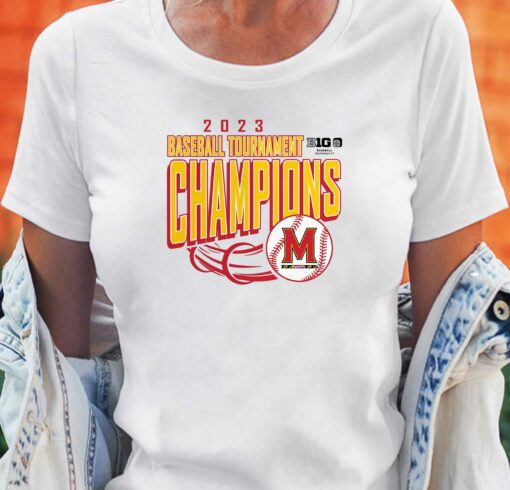 Maryland Terrapins 2023 Big Ten Baseball Conference Tournament Champions T-shirt