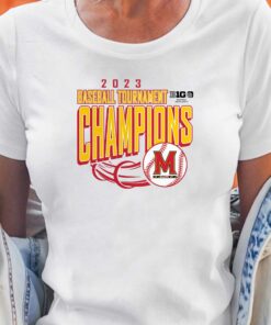 Maryland Terrapins Fanatics Branded 2023 Big Ten Baseball Conference Tournament Champions T-shirt