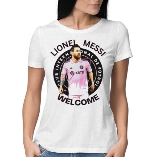 Messi Welcome To Inter Miami Football Soccer Shirt