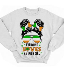 Messy Bun Irish Girl Funny Patricks Day Quote Shirt 3 Messy Bun Irish Girl Funny Patricks Day Quote Shirt 4