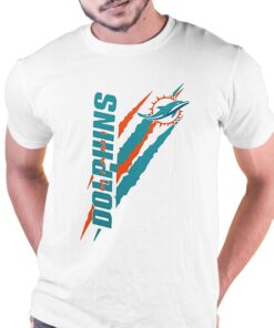 Miami Dolphins Starter Color Scratch T-shirt Miami Dolphins Starter Color Scratch T-shirt