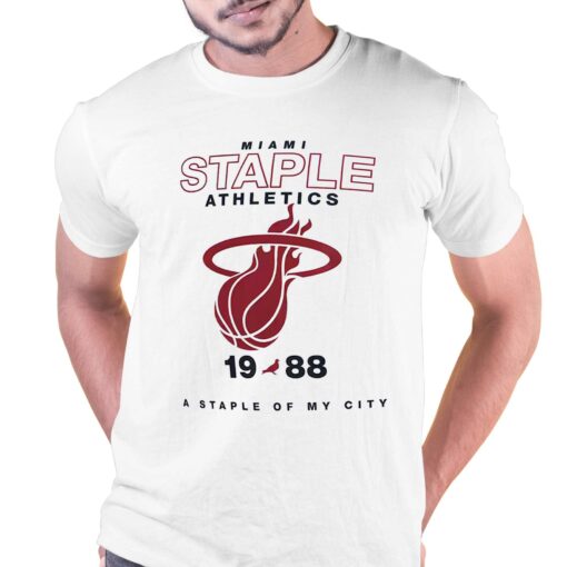 Miami Heat Blazers Nba X Staple Home Team T-shirt