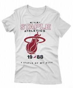 Miami Heat Blazers Nba X Staple Home Team T-shirt Miami Heat Blazers Nba X Staple Home Team T-shirt
