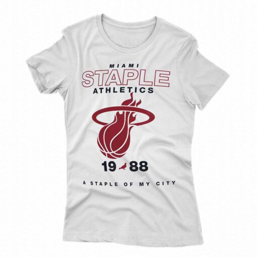 Miami Heat Blazers Nba X Staple Home Team T-shirt