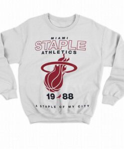Miami Heat Blazers Nba X Staple Home Team T shirt 4