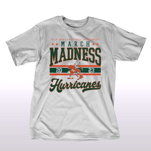 Miami Hurricanes 2023 Ncaa Men’s Basketball Tournament March Madness T-shirt