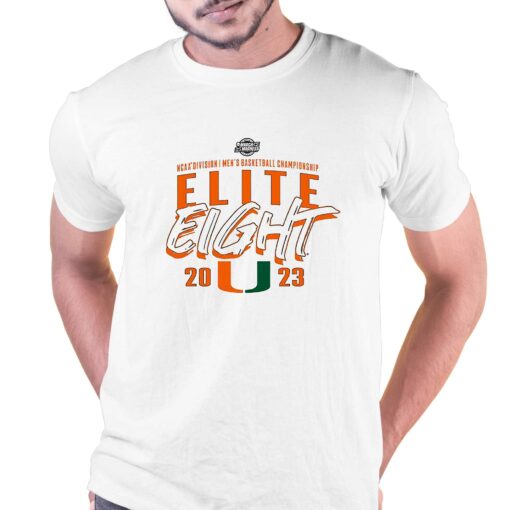 Miami Hurricanes Ncaa Mens Basketball Elite Eight 2023 Shirt