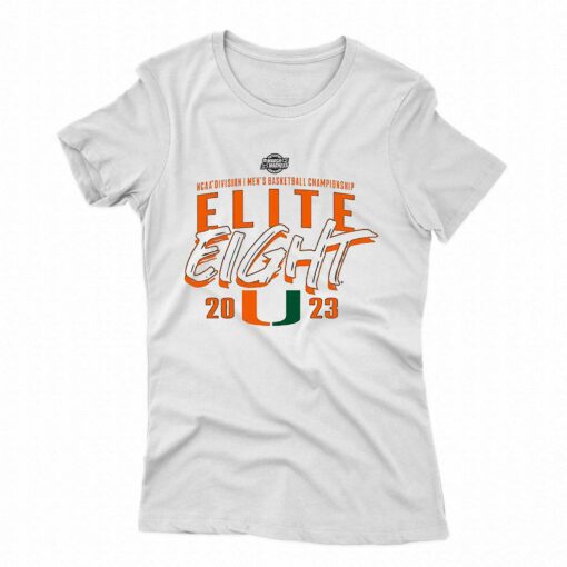 Miami Hurricanes Ncaa Mens Basketball Elite Eight 2023 Shirt