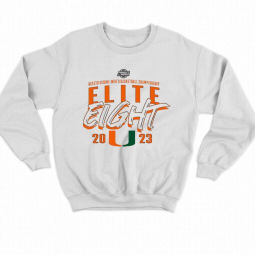 Miami Hurricanes Ncaa Mens Basketball Elite Eight 2023 Shirt