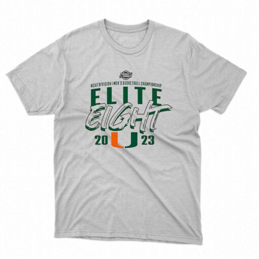 Miami Mens Basketball Elite 8 2023 Ncaa March Madness Shirt