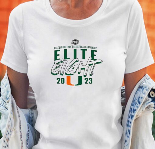 Miami Mens Basketball Elite 8 2023 Ncaa March Madness Shirt