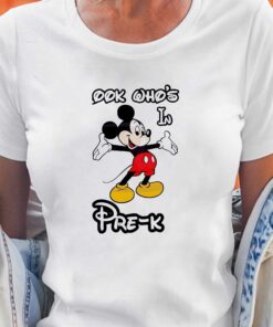 Mickey Mouse Back To School Look Whos In Prek Shirt