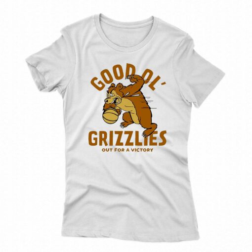 Montana Good Ol Grizzlies Vintage Basketball Out For A Victory Shirt