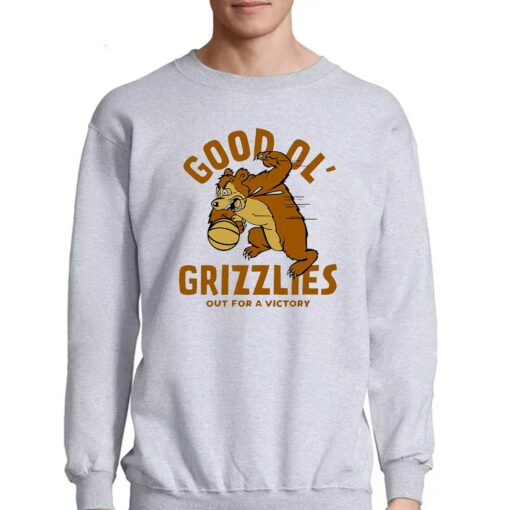 Montana Good Ol Grizzlies Vintage Basketball Out For A Victory Shirt