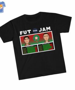 Morroco Achraf Hakimi Hakim Ziyech Nba Jam Style T Shirt