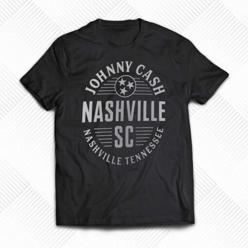 Nashville Sc Fanatics Branded Johnny Cash Oval T-shirt