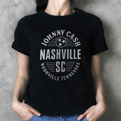 Nashville Sc Fanatics Branded Johnny Cash Oval T-shirt